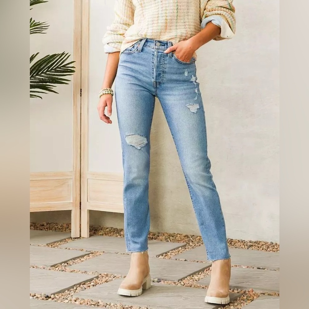 Levi's Light Blue Straight Leg Jeans
